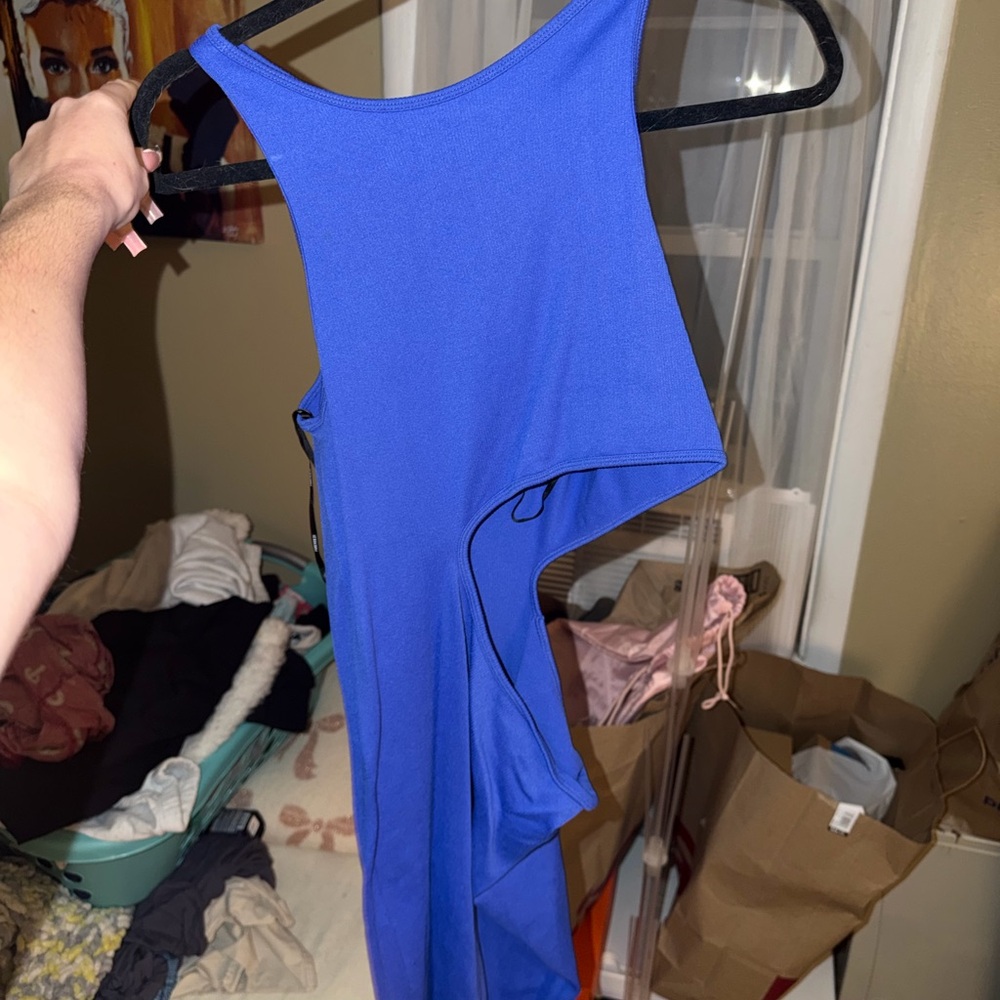 Vibrant Blue Sleeveless Dress